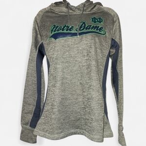 🏈Woman Size Lg Colosseum Notre Dame Hooded Sweatshirt🏈